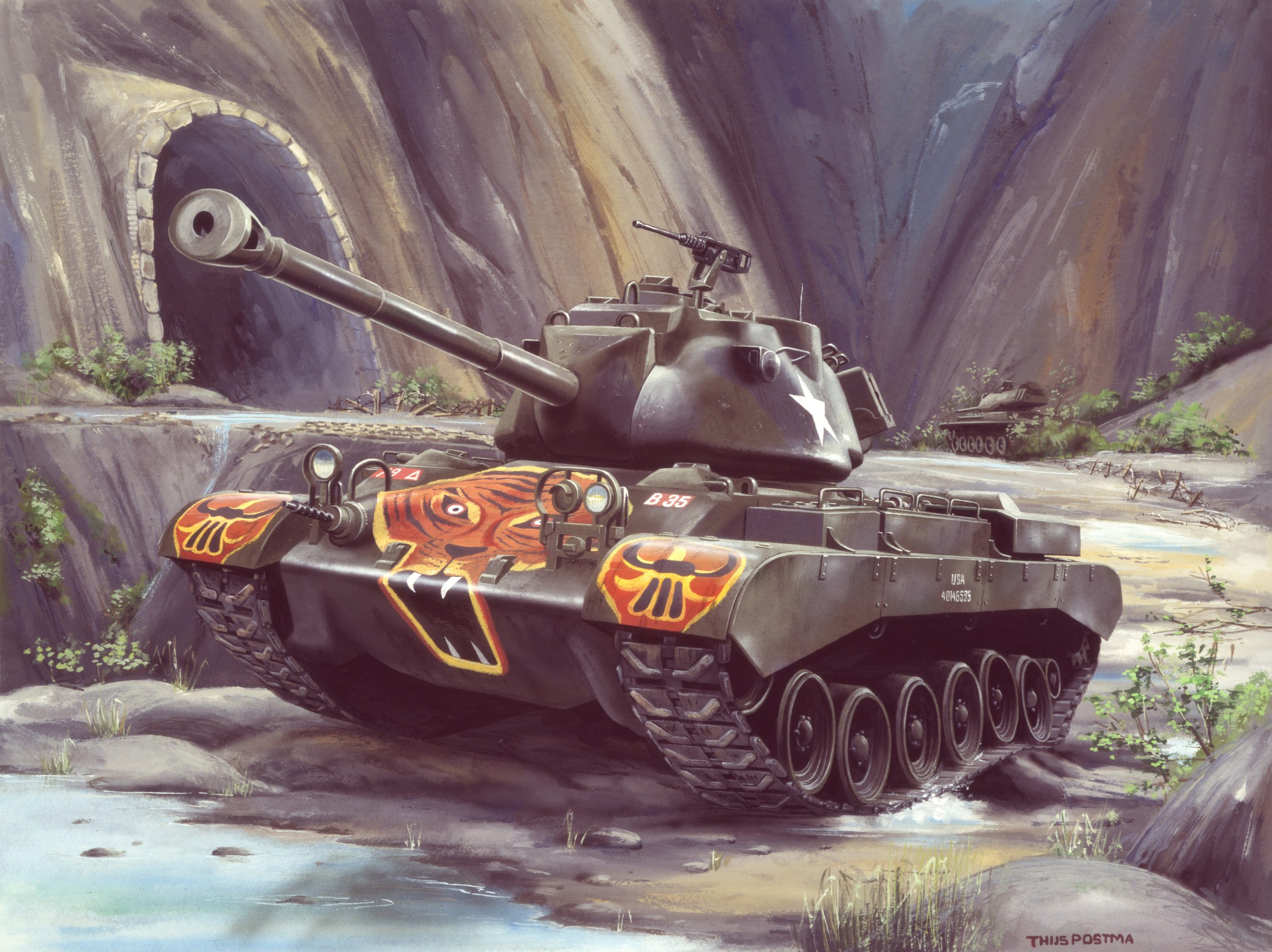 Tank M-48 Patton 70 cm
